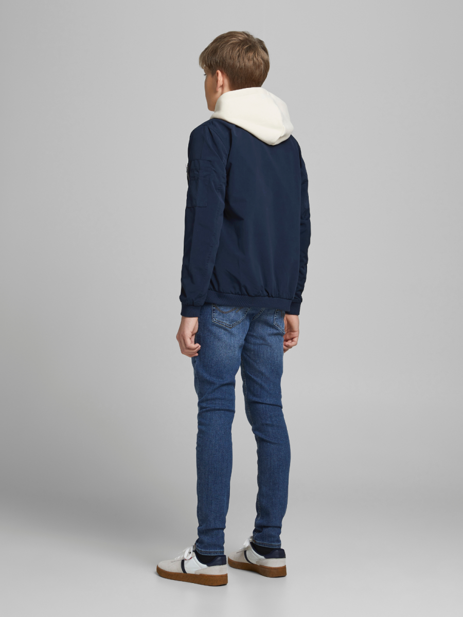 Blauwe bomberjack voor jongens van Jack & Jones junior 
