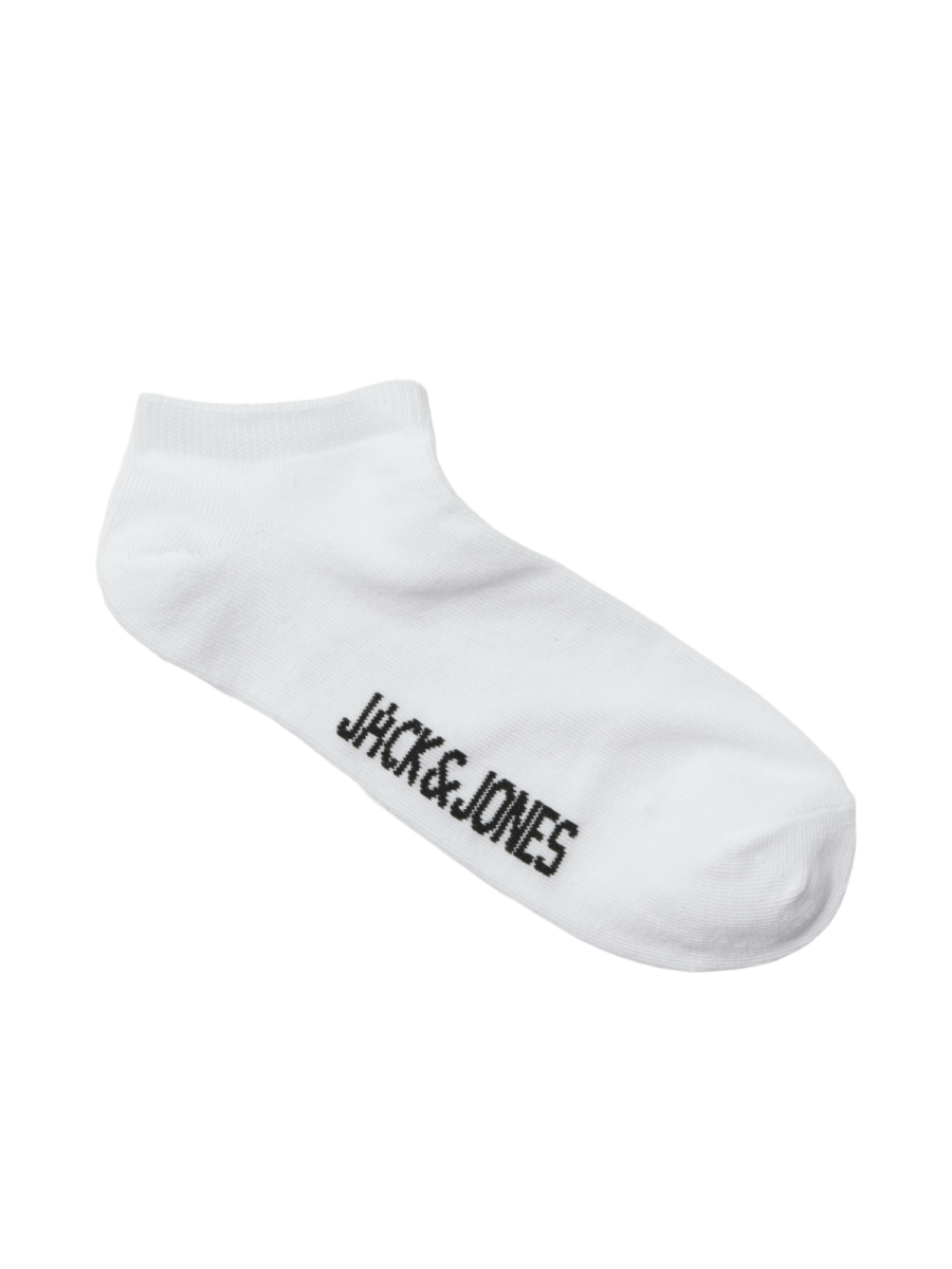5 pak sokken in het wit van Jack and Jones junior voor jongens