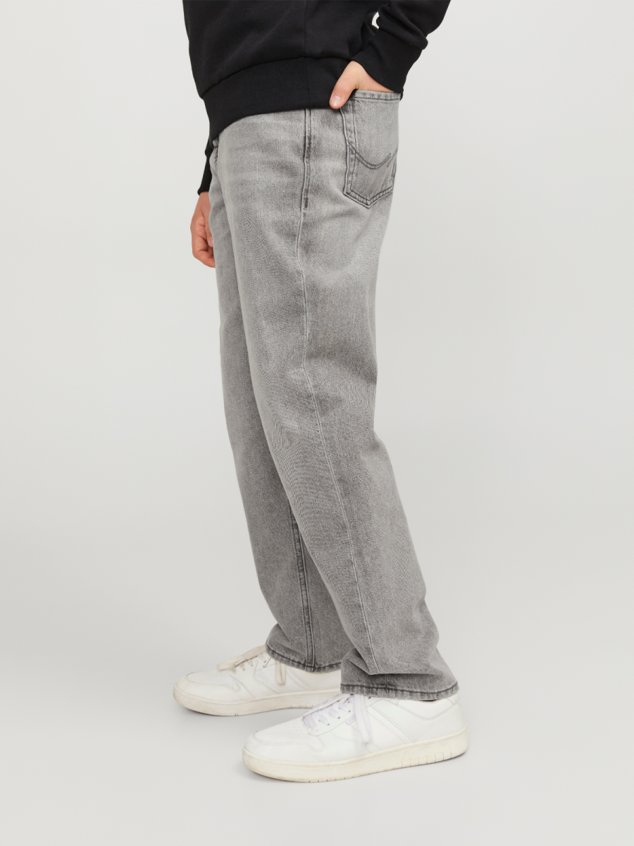 Jeansbroek relaxed fit in grijs voor jongens van Jack & Jones junior 