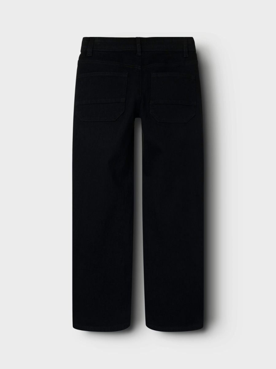Jeansbroek voor jongens in het zwart van Name It straight fit