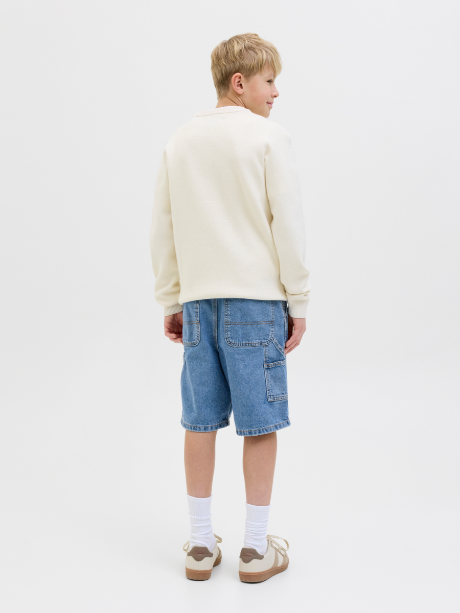 Nieuwe short voor jongens in denim blauw van Jack & Jones Junior