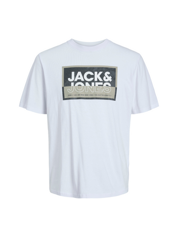 T-shirt voor jongens van Jack & Jones mini in het wit
