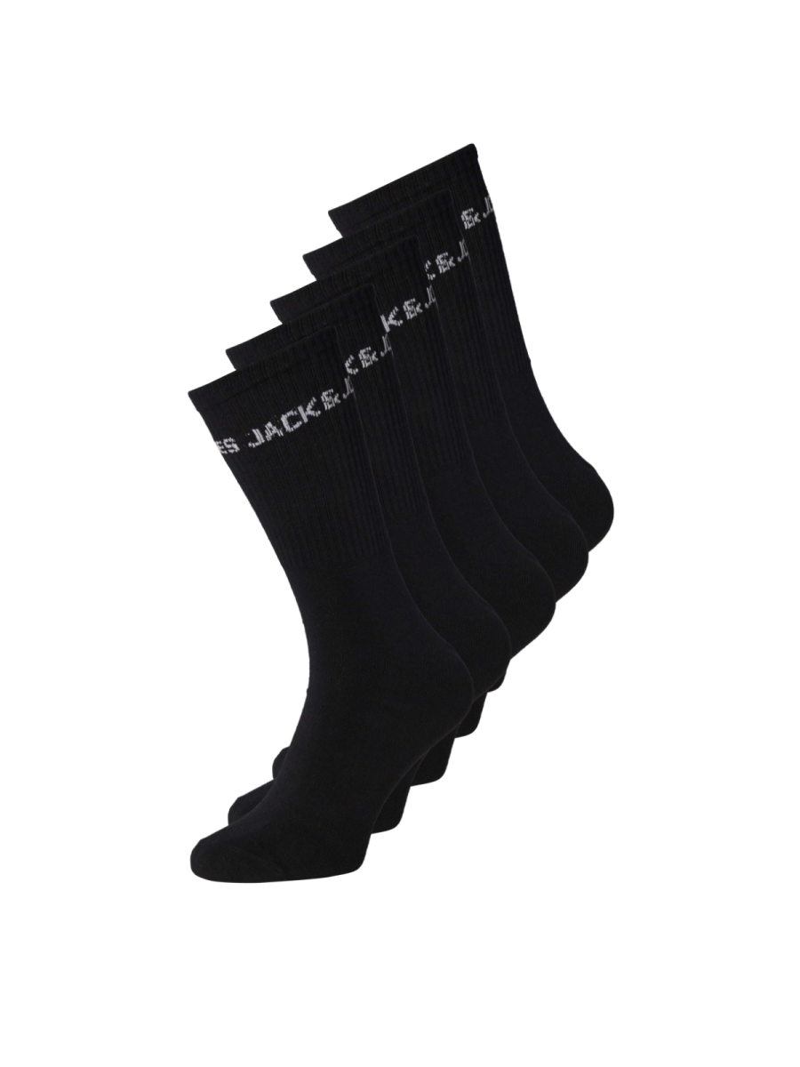 Tennissokken in het zwart voor jongens van jack & Jones Junior