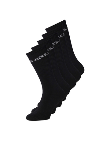 Tennissokken in het zwart voor jongens van jack & Jones Junior